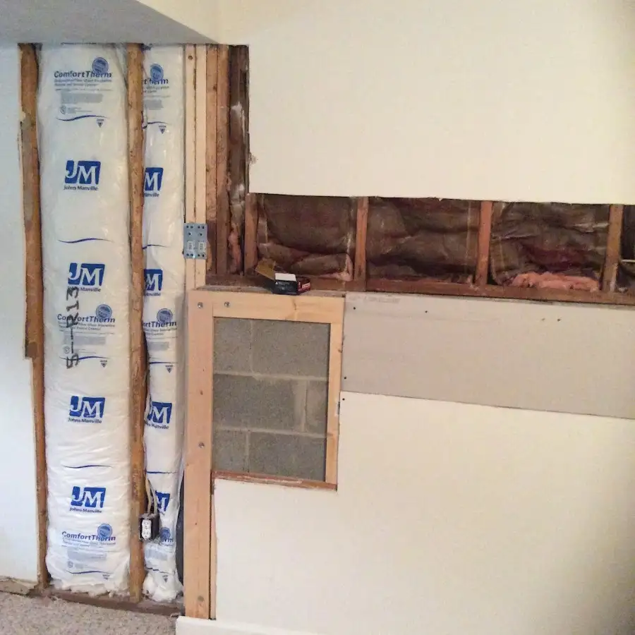 Wall insulation replacement during Odor Removal & Deodorization in Salina